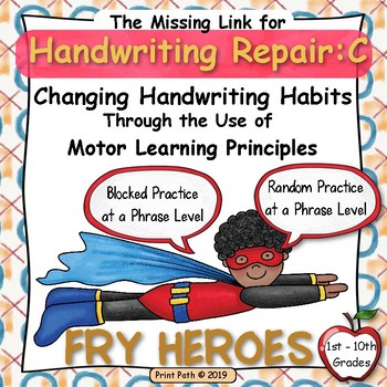 Preview of Occupational Therapy: Blocked and Random Handwriting Intervention for Dysgraphia