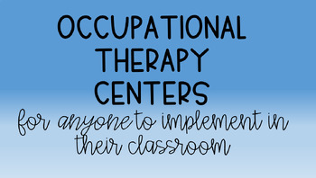 Preview of Occupational Therapy Centers