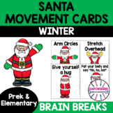 Occupational Therapy Christmas Santa Winter movement cards