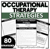 Occupational Therapy Classroom Strategies Editable PDF - No Prep