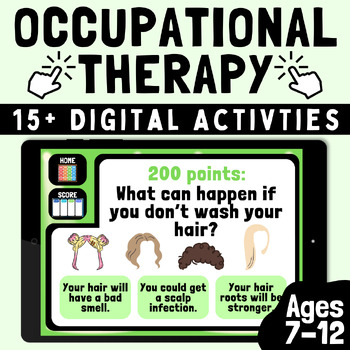 Preview of Occupational Therapy Digital Activity Bundle for Teens with Autism, Special Ed