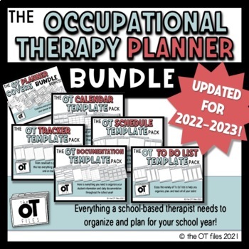 Preview of Occupational Therapy Documentation PLANNER BUNDLE Printable