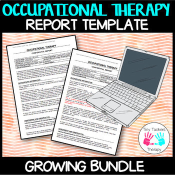Preview of Occupational Therapy: Editable Report Template BUNDLE