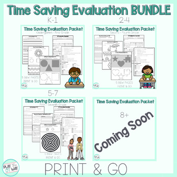 Preview of Occupational Therapy Evaluation Checklist Bundle K-12