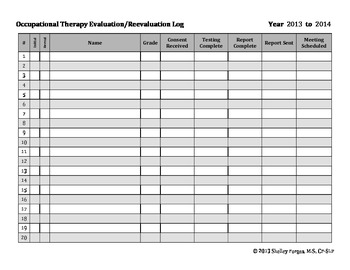 Physical Therapy Observation Hours Log Sheet