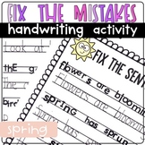 Occupational Therapy FIX THE MISTAKES handwriting legibili