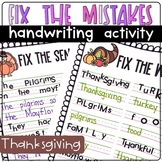 Occupational Therapy FIX THE MISTAKES handwriting practice