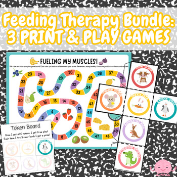 Preview of Occupational Therapy Feeding Therapy Game Bundle