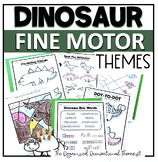 Occupational Therapy Fine Motor Dinosaur Theme No Prep Worksheets
