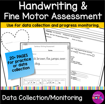 Preview of Occupational Therapy Screening Fine Motor & Handwriting Assessment Progress Data