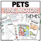 Occupational Therapy Fine Motor Pet Theme No Prep Worksheets