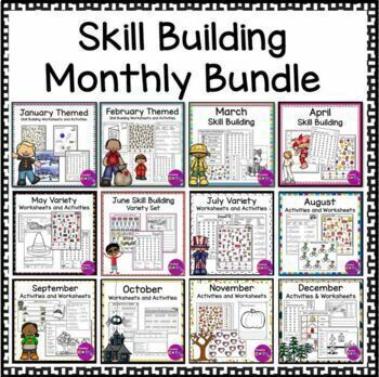 Preview of Occupational Therapy Morning Work Literacy Math & Writing Activities Bundle