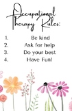 Occupational Therapy Flower Rules