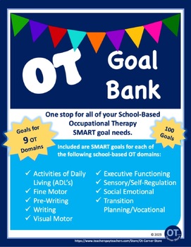 Preview of 100 OT Goals: Occupational Therapy SMART Goal Bank