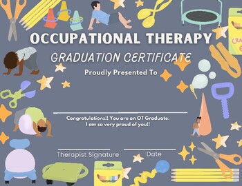 Preview of Occupational Therapy Graduation Certificate