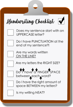 Preview of Occupational Therapy Handwriting Checklist
