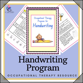 Preview of Occupational Therapy Handwriting Program