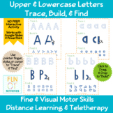 Interactive Uppercase & Lowercase Letters - Trace Build & 