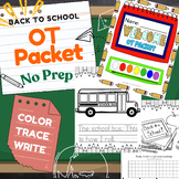 Occupational Therapy (OT) Back to School Color, Trace, and
