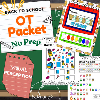 Preview of Occupational Therapy (OT) Back to School Visual Perception Packet