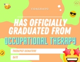 Occupational Therapy OT Graduation Certificate (includes 2)