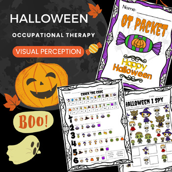 Preview of Occupational Therapy (OT) Halloween Visual Perception Packet