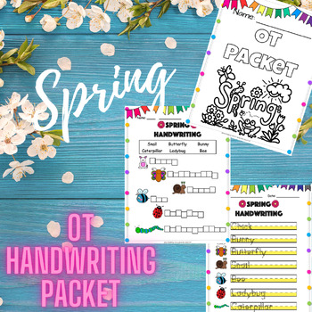 Preview of Occupational Therapy (OT) Handwriting Spring Packet