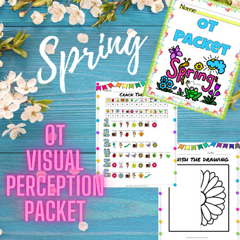 Preview of Occupational Therapy (OT) Spring Visual Perception Packet
