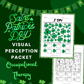 Preview of Occupational Therapy (OT) St. Patrick's Day Visual Perception Packet