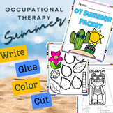 Occupational Therapy (OT) Summer Color, Trace, Writing, an