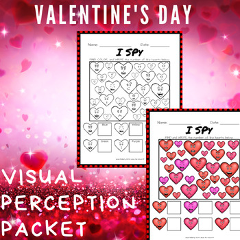 Preview of Occupational Therapy (OT) Valentine's Day Visual Perception Packet