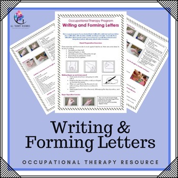 Preview of Occupational Therapy Program - Writing and Forming letters