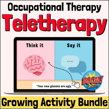 Preview of Occupational Therapy Teletherapy & Distant Learning Activity Bundle For SPeD