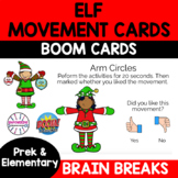 Occupational Therapy Teletherapy: Winter Movement Elf BOOM CARDS