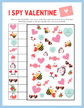 Preview of Occupational Therapy Valentine’s Search and Find