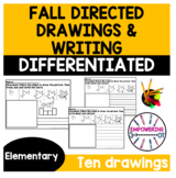 Occupational therapy FALL ACTIVITIES directed drawings and