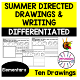 Occupational therapy SUMMER  directed drawings and writing