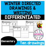 Occupational therapy WINTER ACTIVITIES directed drawings a