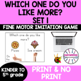 Occupational therapy teletherapy FINE MOTOR IMITATION GAME