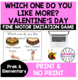 Occupational therapy teletherapy VALENTINES DAY FINE MOTOR