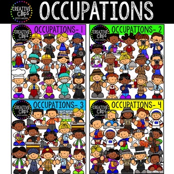Preview of Occupations Clipart Bundle Community Helper Clipart