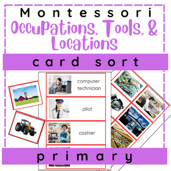 Preview of Occupations, Tools, and Locations Card Sort