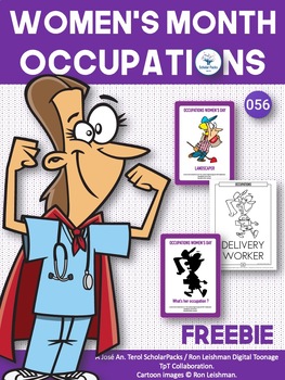 Preview of Occupations. Women's Month. Freebie