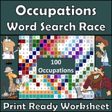 Occupations - Word Search Race - Community Helpers, Giant 