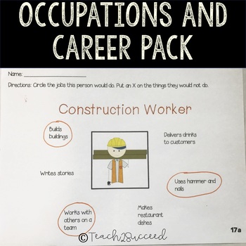Preview of Occupations and Career Pack with Interest Inventory
