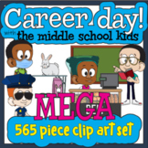 Occupations/career day BUNDLE - clip art - MEGA 565 set