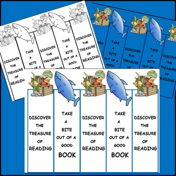 ocean theme bookmarks free activities distance learning by lets