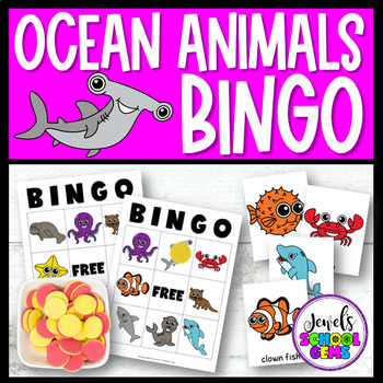 Preview of Summer Activities | Ocean Animals Science Bingo