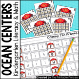 Kindergarten Ocean Centers for Math and Literacy Activities
