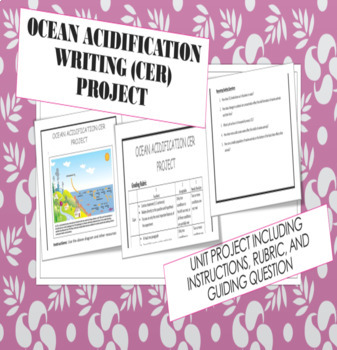 Preview of Chemistry CER Write Up Project on Ocean Acidification